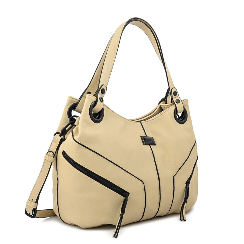 CARTERA TOTE TRES DIVISIONES EMA MEDIANA BLANCO CRUDO - 2