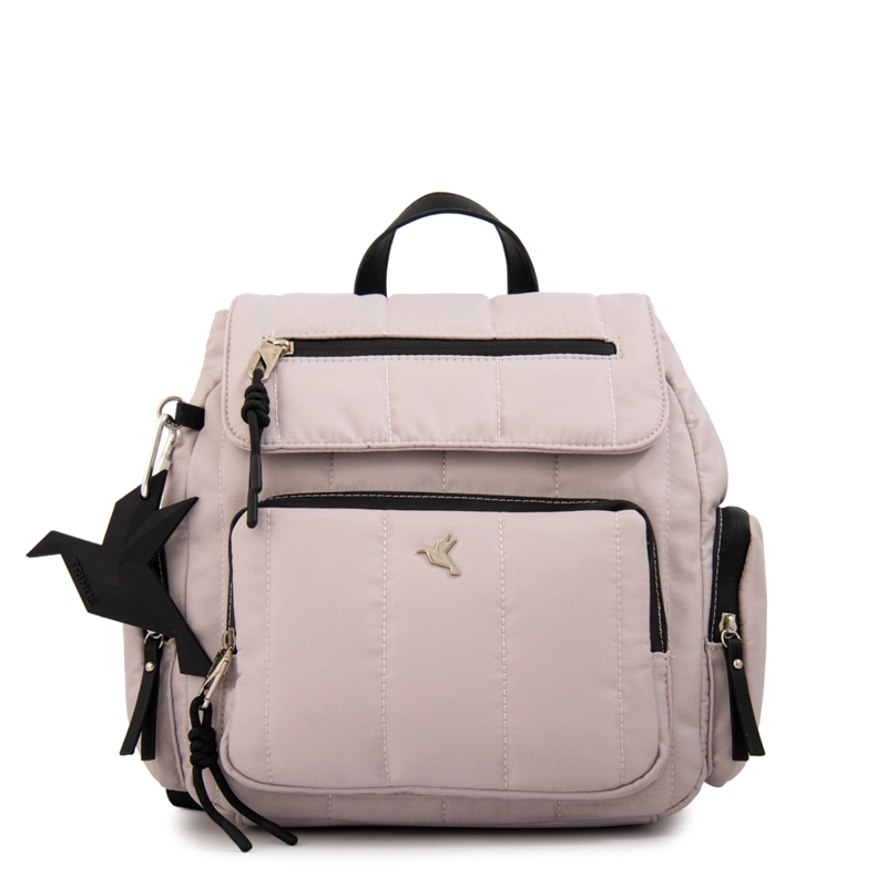 MOCHILA LIZEL MEDIANA BLANCO CRUDO - 1