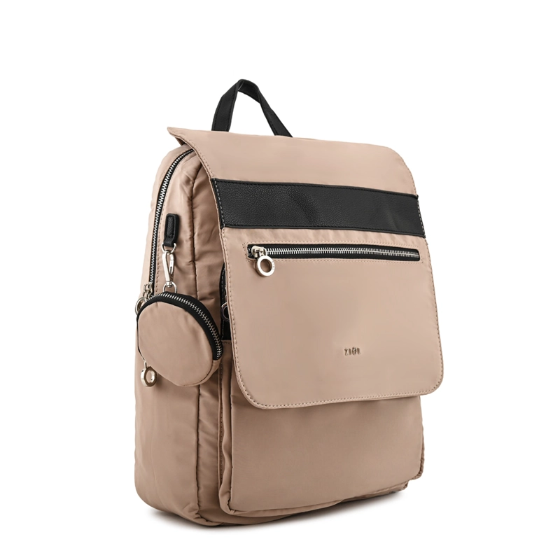 MOCHILA PORTA NOTEBOOK VERANIA GRANDE BEIGE - 2