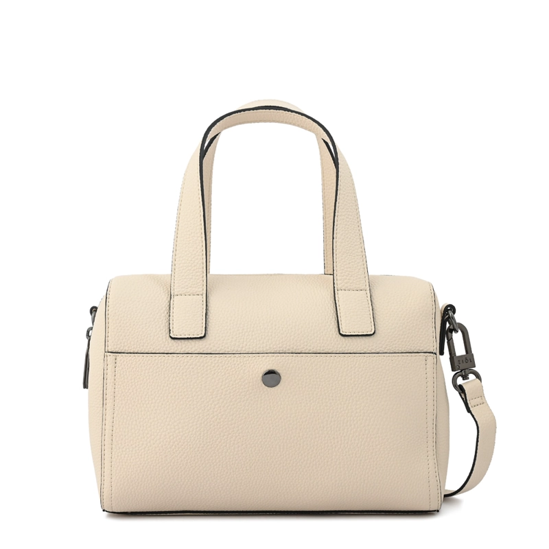 CARTERA TOTE BAUL SALLY MEDIANA BLANCO CRUDO - 1