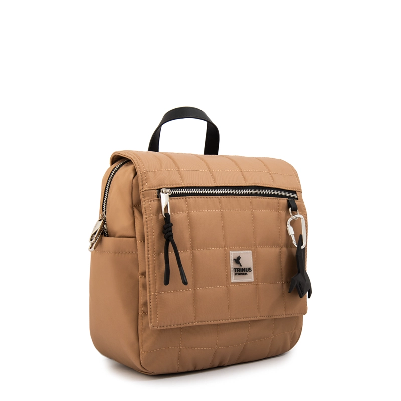 MOCHILA MOCHILA BELINA MEDIANA BEIGE OSCURO - 2