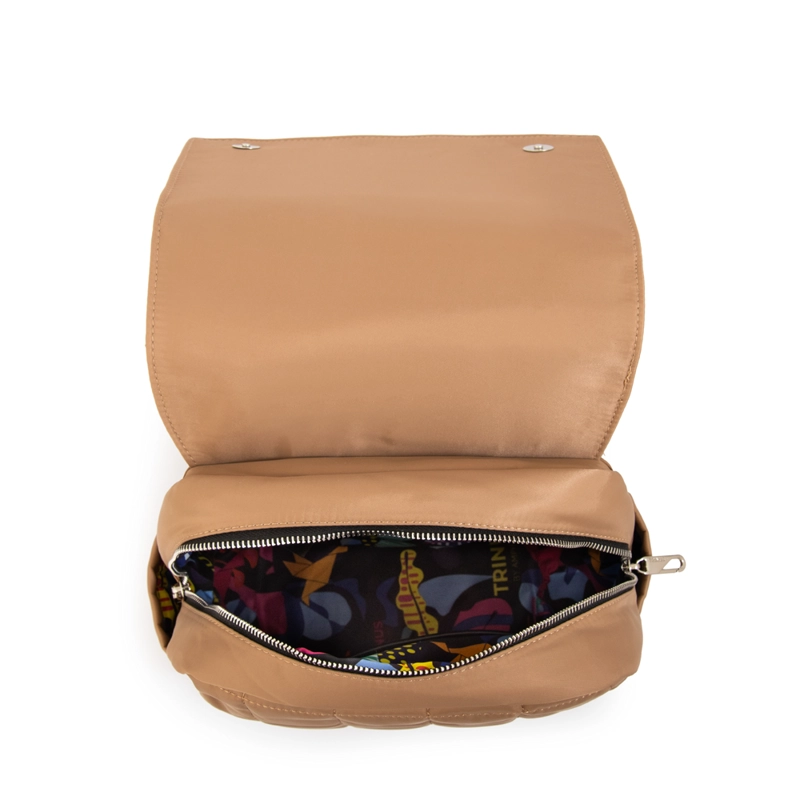 MOCHILA MOCHILA BELINA MEDIANA BEIGE OSCURO - 4