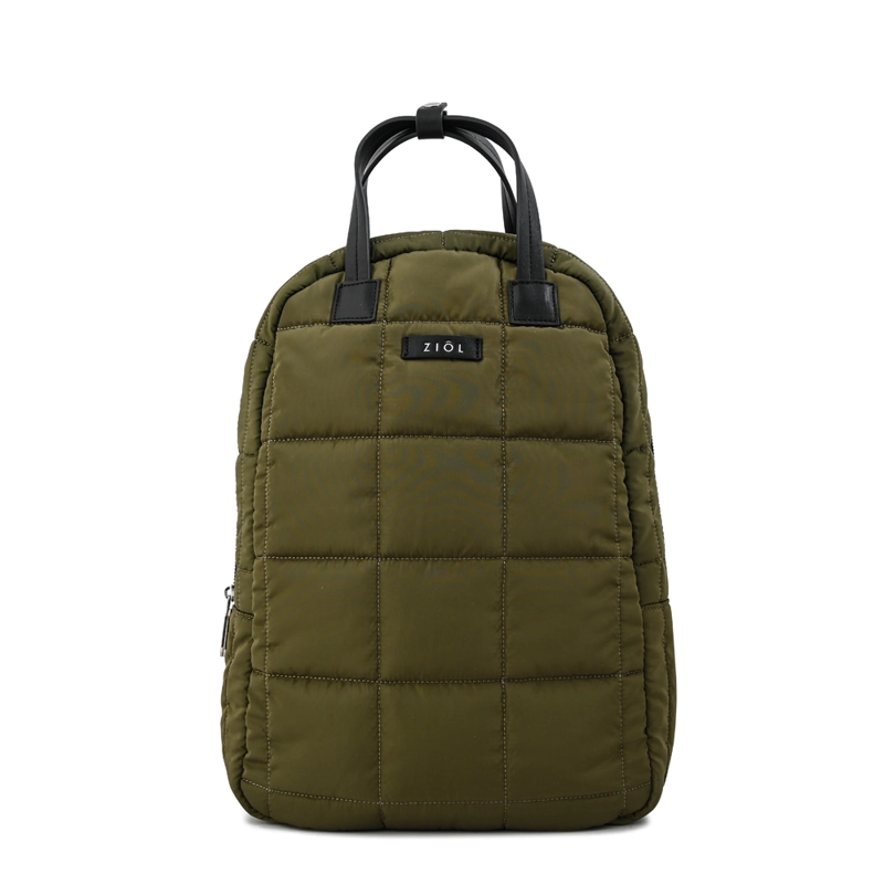 MOCHILA NACHA PEQUEÑA VERDE OLIVA - 1