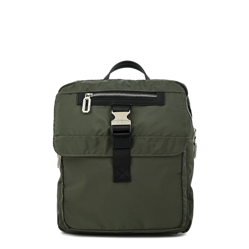 MOCHILA CARLA MEDIANA VERDE OLIVA - 1