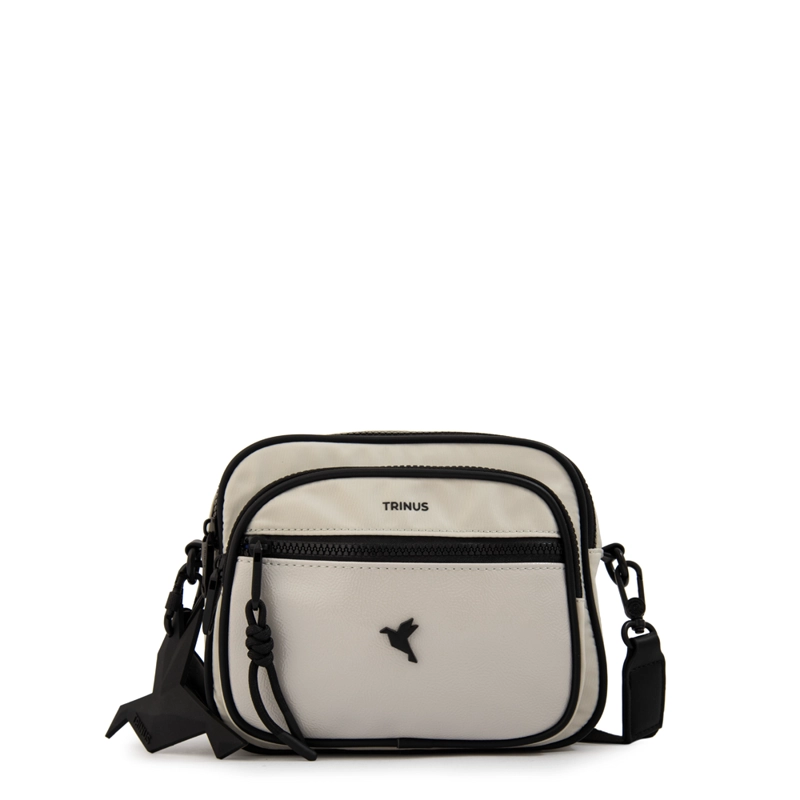 CARTERA BANDOLERA BANDOLERA CARINA MEDIANA GRIS CLARO - 1