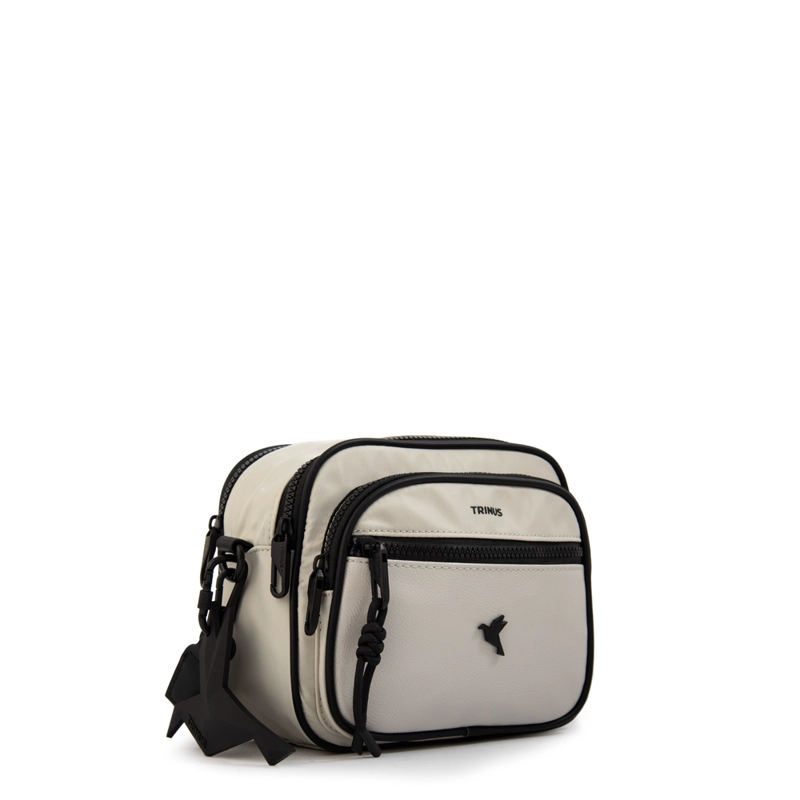 CARTERA BANDOLERA BANDOLERA CARINA MEDIANA GRIS CLARO - 2