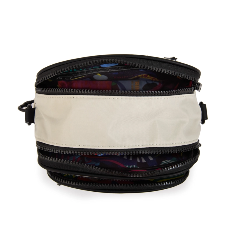 CARTERA BANDOLERA BANDOLERA CARINA MEDIANA GRIS CLARO - 4