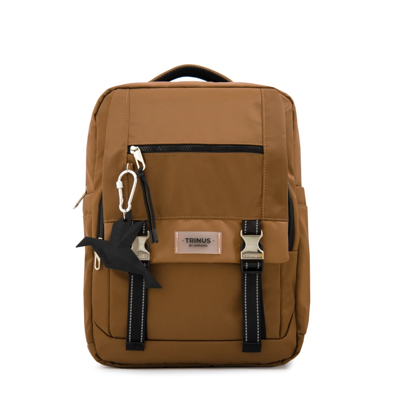 MOCHILA TRAVEL DANIA GRANDE BEIGE OSCURO - 1