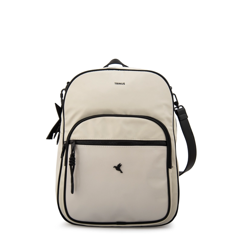 MOCHILA PORTA NOTEBOOK CARINA GRANDE GRIS CLARO - 1
