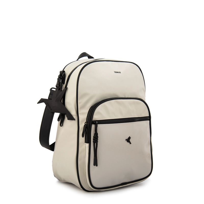 MOCHILA PORTA NOTEBOOK CARINA GRANDE GRIS CLARO - 2