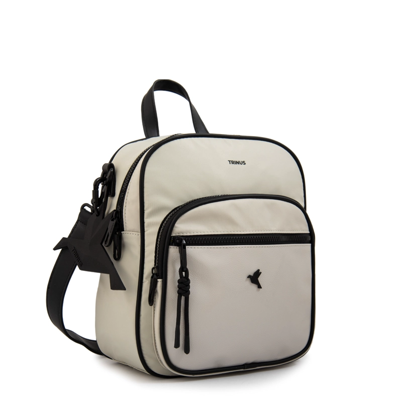 MOCHILA MOCHILA CARINA MEDIANA GRIS CLARO - 2