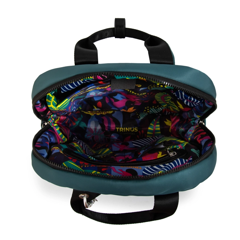 MOCHILA PORTA NOTEBOOK JULIANA GRANDE PETROLEO OSCURO - 4