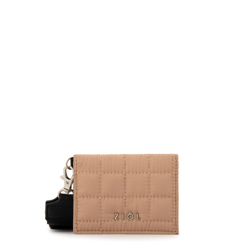 TARJETERO RECTANGULAR NACHA PEQUEÑA BEIGE - 1