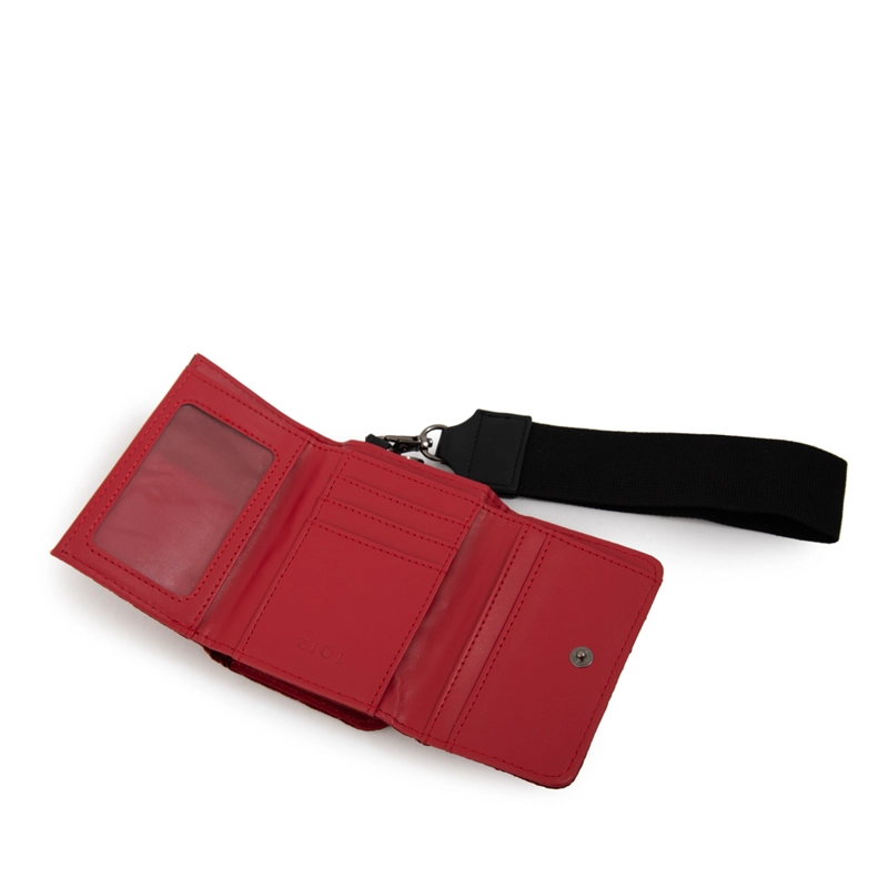 BILLETERA CIERRE EXTERIOR PEQUEÑA CERSEI ROJO - 3