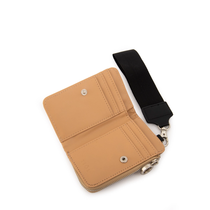 BILLETERA CIERRE EXTERIOR NACHA PEQUEÑA BEIGE - 2