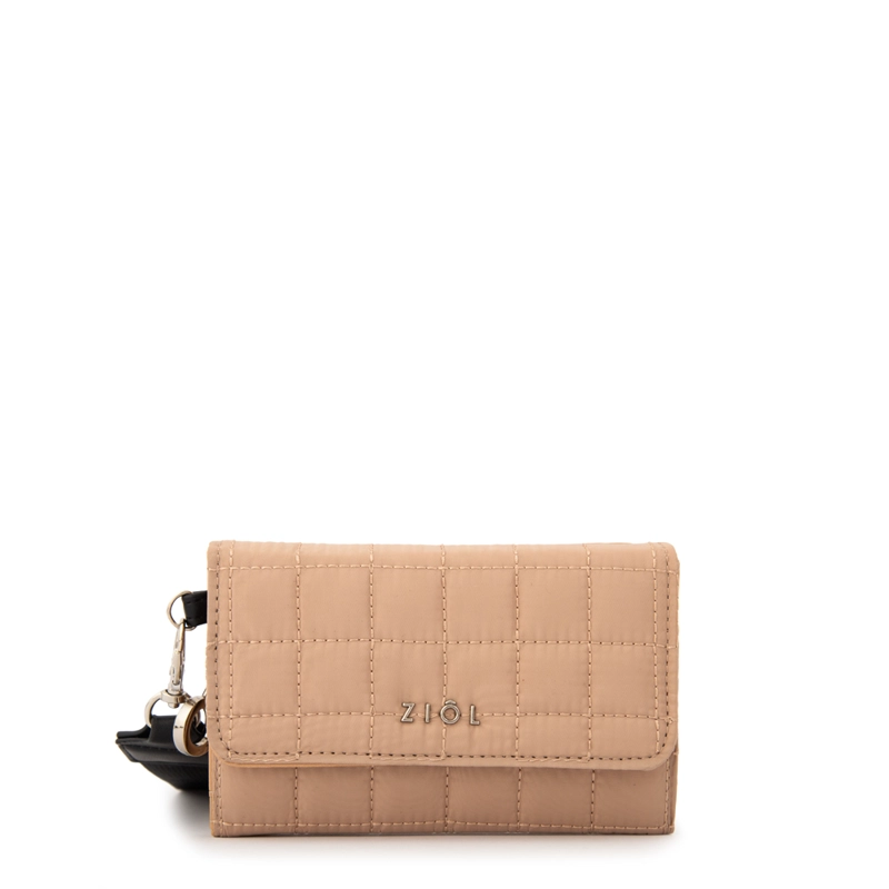 BILLETERA CIERRE EXTERIOR NACHA MEDIANA BEIGE - 1