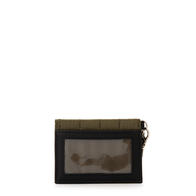 TARJETERO RECTANGULAR NACHA PEQUEÑA VERDE OLIVA - 2