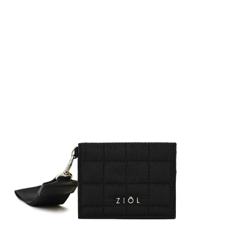 TARJETERO RECTANGULAR PEQUEÑA NACHA NEGRO - 1