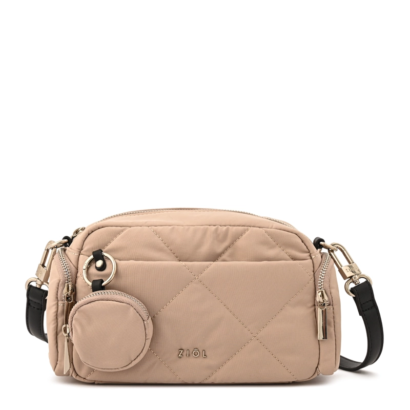 CARTERA BANDOLERA LINN MEDIANA BEIGE - 1