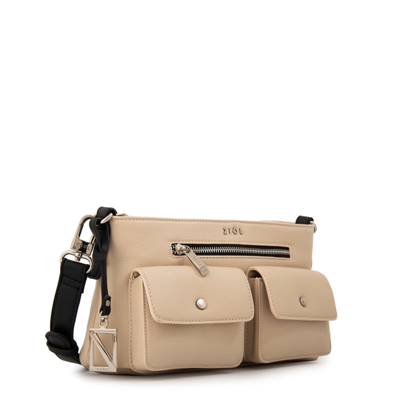 CARTERA BANDOLERA ALISA PEQUEÑA BEIGE - 2