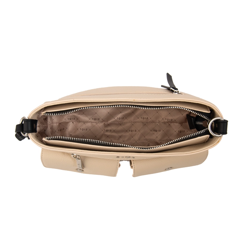 CARTERA BANDOLERA ALISA PEQUEÑA BEIGE - 4
