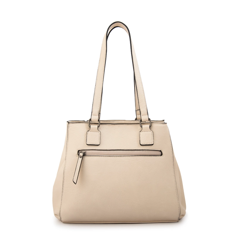 CARTERA TOTE SERAFINA MEDIANA BLANCO CRUDO - 3