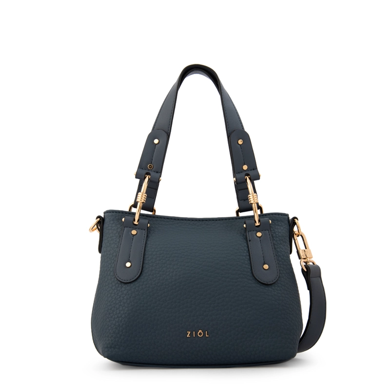 CARTERA BANDOLERA BARBARA GRANDE AZUL - 1