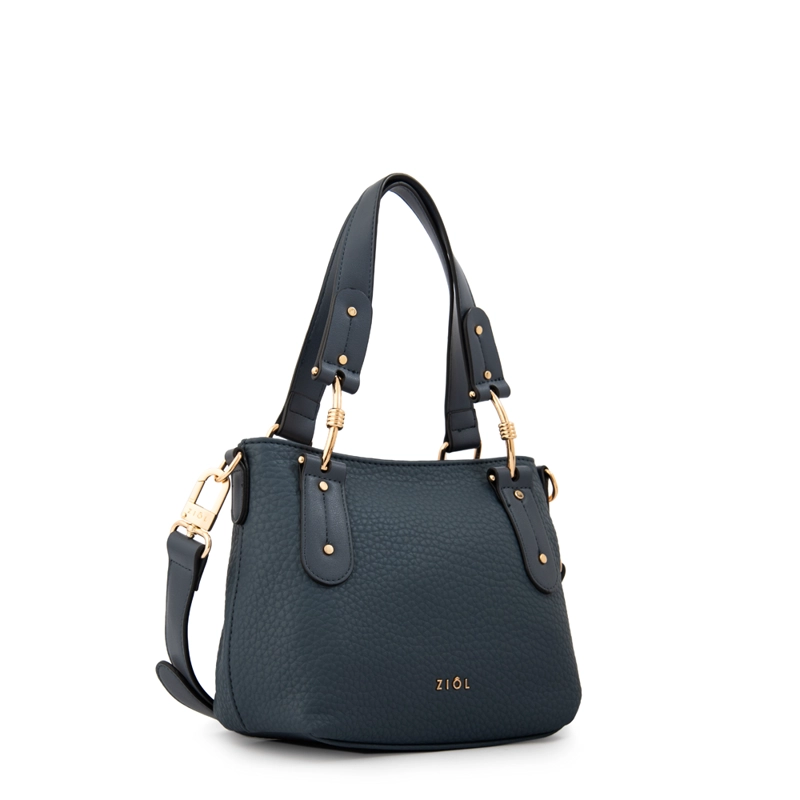 CARTERA BANDOLERA BARBARA GRANDE AZUL - 2