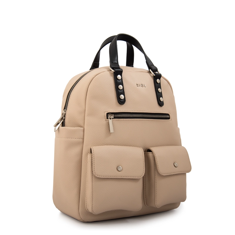 MOCHILA ALISA MEDIANA BEIGE - 2
