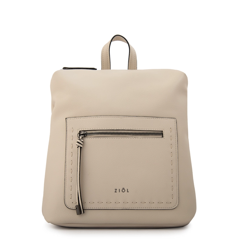 MOCHILA INGRID MEDIANA BLANCO CRUDO - 1