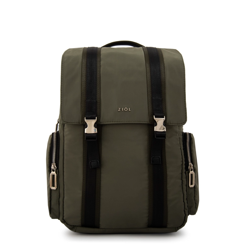 MOCHILA CLAUDIN GRANDE VERDE OLIVA - 1