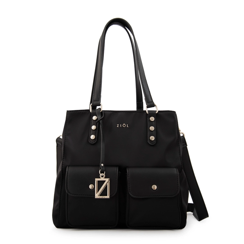 CARTERA TOTE ALISA MEDIANA NEGRO ESPECIAL - 1