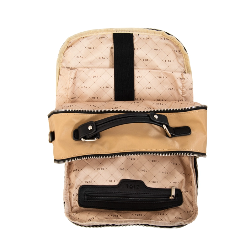 MOCHILA PORTA NOTEBOOK MEGAN GRANDE BEIGE OSCURO - 4