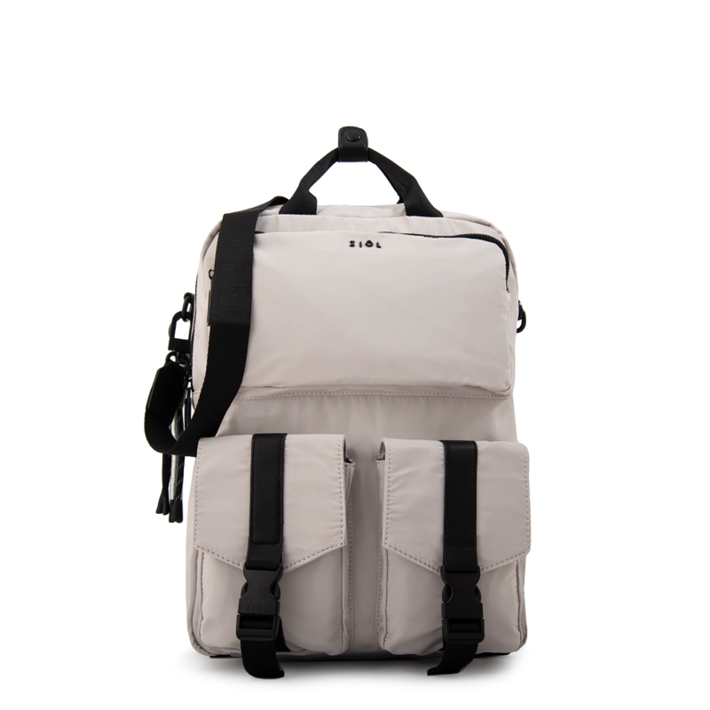 MOCHILA PORTA NOTEBOOK DEVON GRANDE BLANCO CRUDO - 1