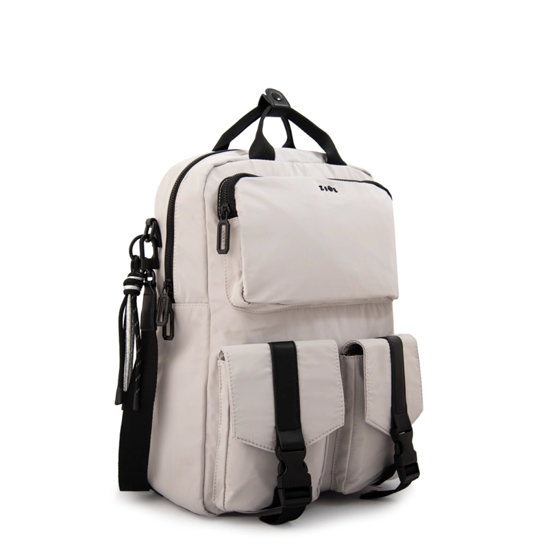 MOCHILA PORTA NOTEBOOK DEVON GRANDE BLANCO CRUDO - 2