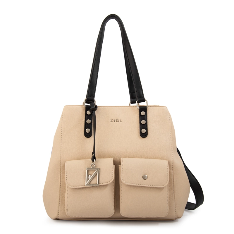 CARTERA TOTE ALISA MEDIANA BEIGE - 1