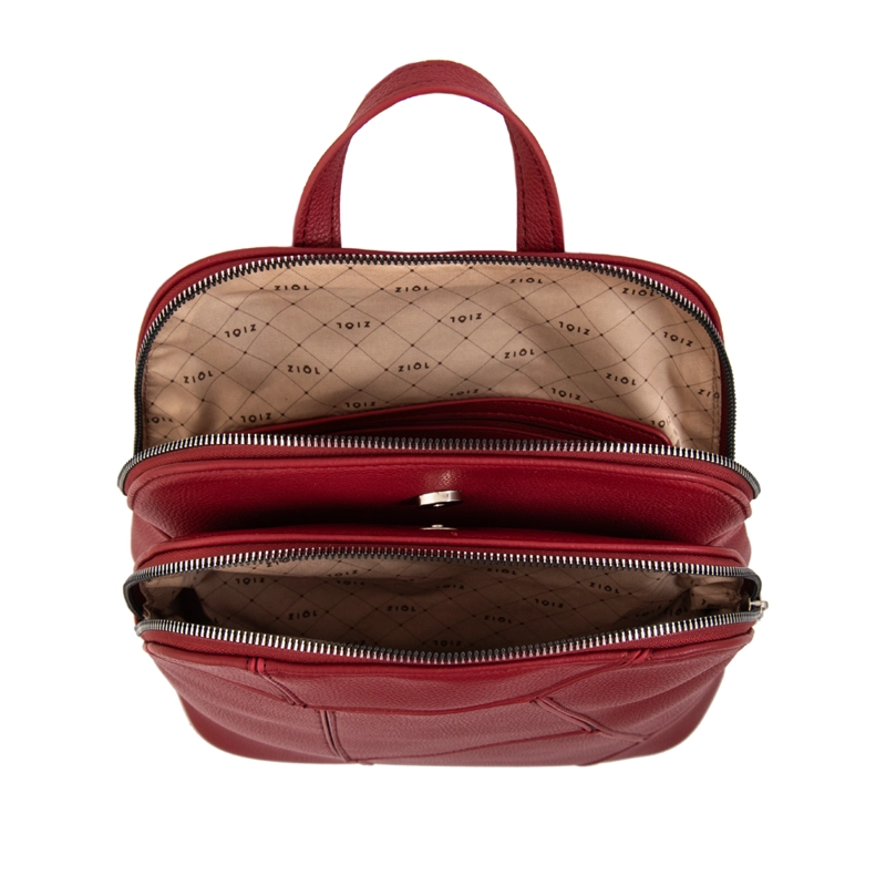 MOCHILA JAVIERA MEDIANA ROJO - 4