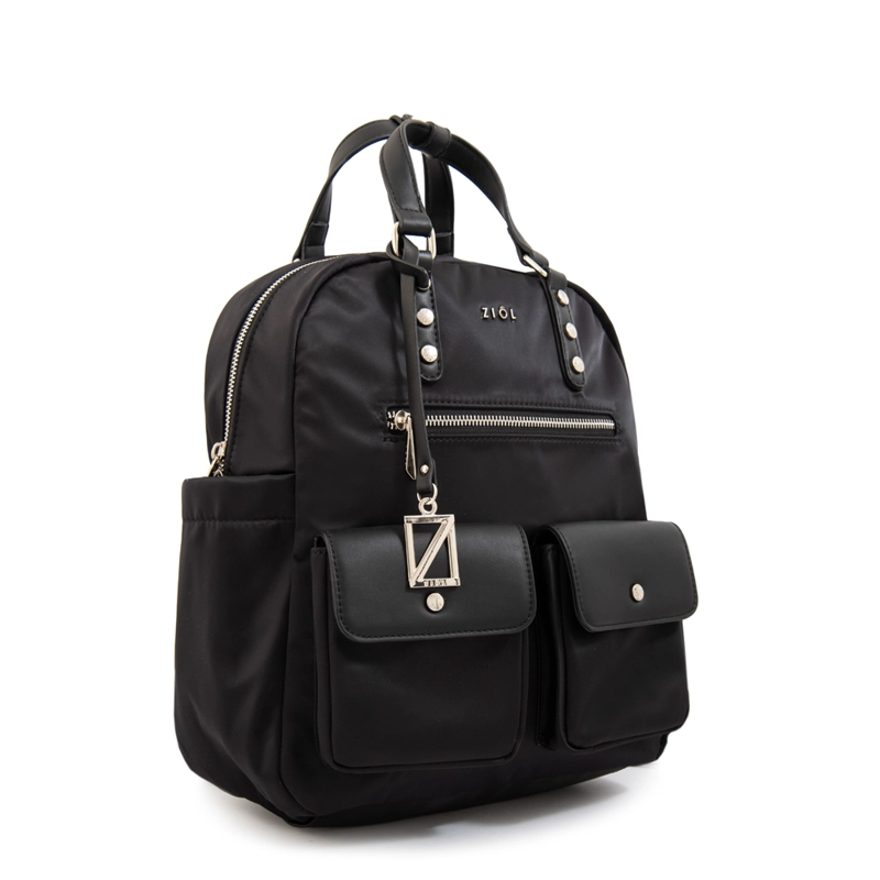 MOCHILA ALISA MEDIANA NEGRO ESPECIAL - 2