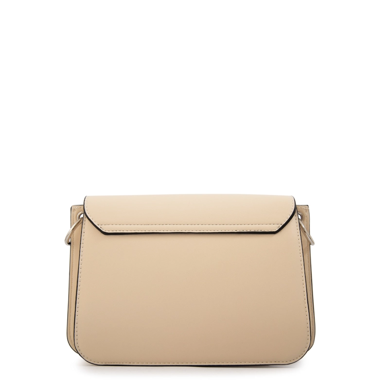CARTERA BANDOLERA CON TAPA KARINA MEDIANA BLANCO CRUDO - 3