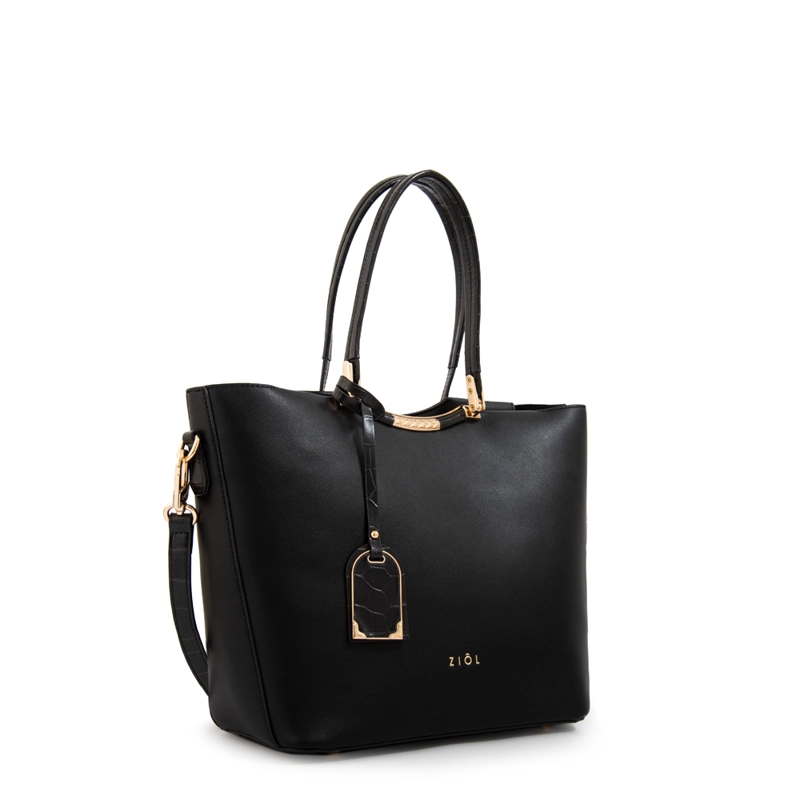 CARTERA TOTE MANDELA GRANDE NEGRO - 2