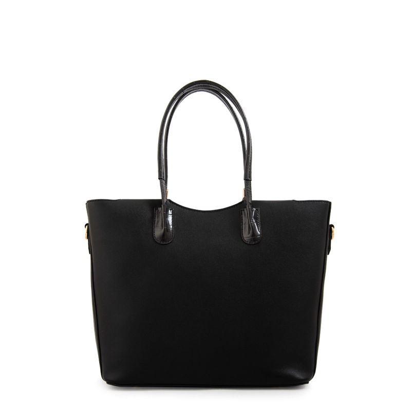 CARTERA TOTE MANDELA GRANDE NEGRO - 3
