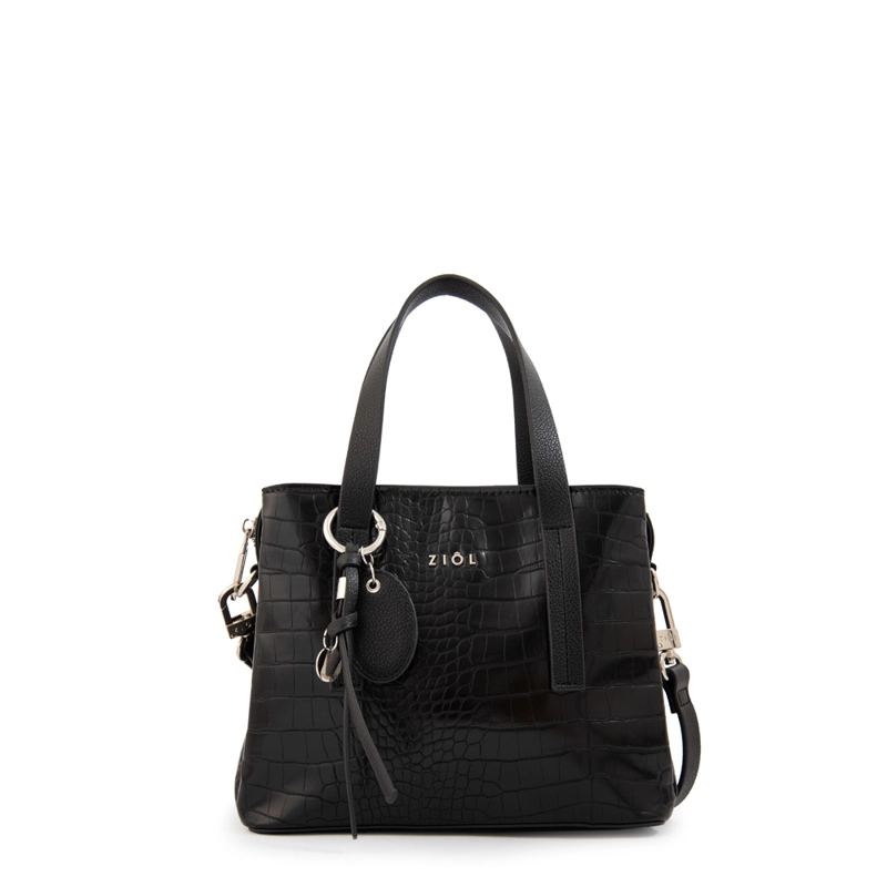 CARTERA TOTE TRES DIVISIONES AURORA MEDIANA NEGRO ESPECIAL - 1