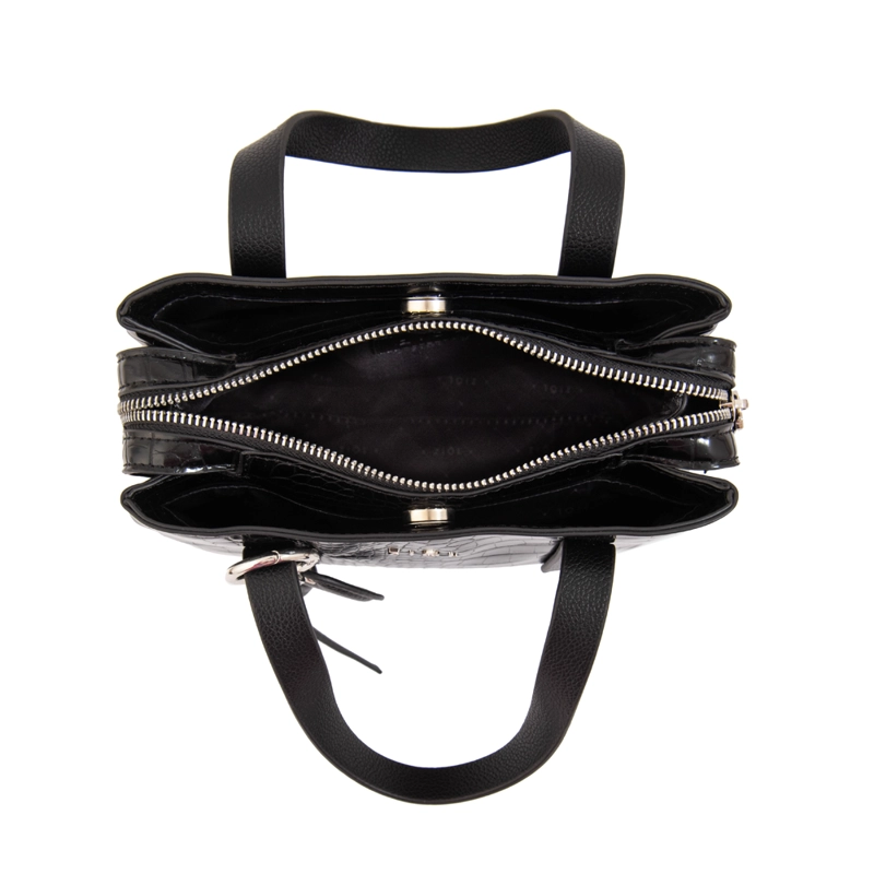 CARTERA TOTE TRES DIVISIONES AURORA MEDIANA NEGRO ESPECIAL - 4