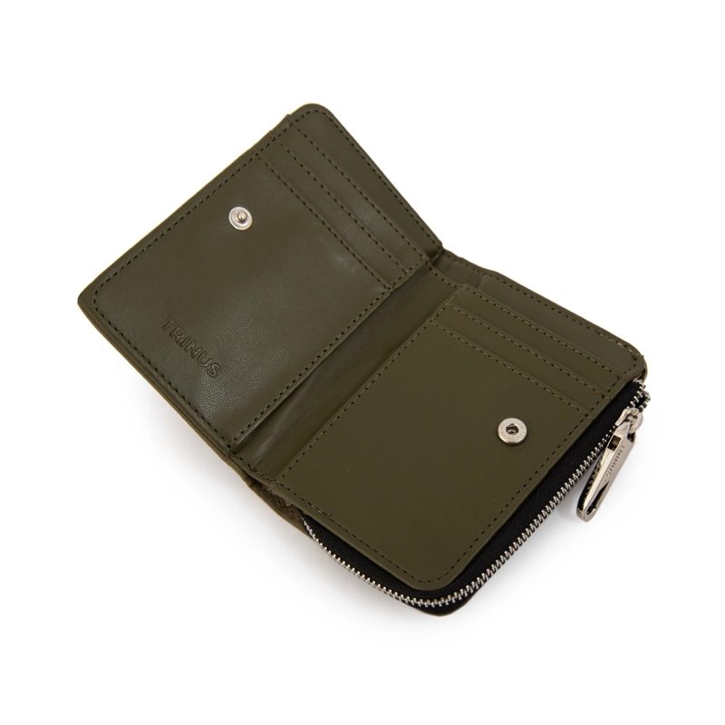 BILLETERA LIZEL PEQUEÑA VERDE OLIVA - 3