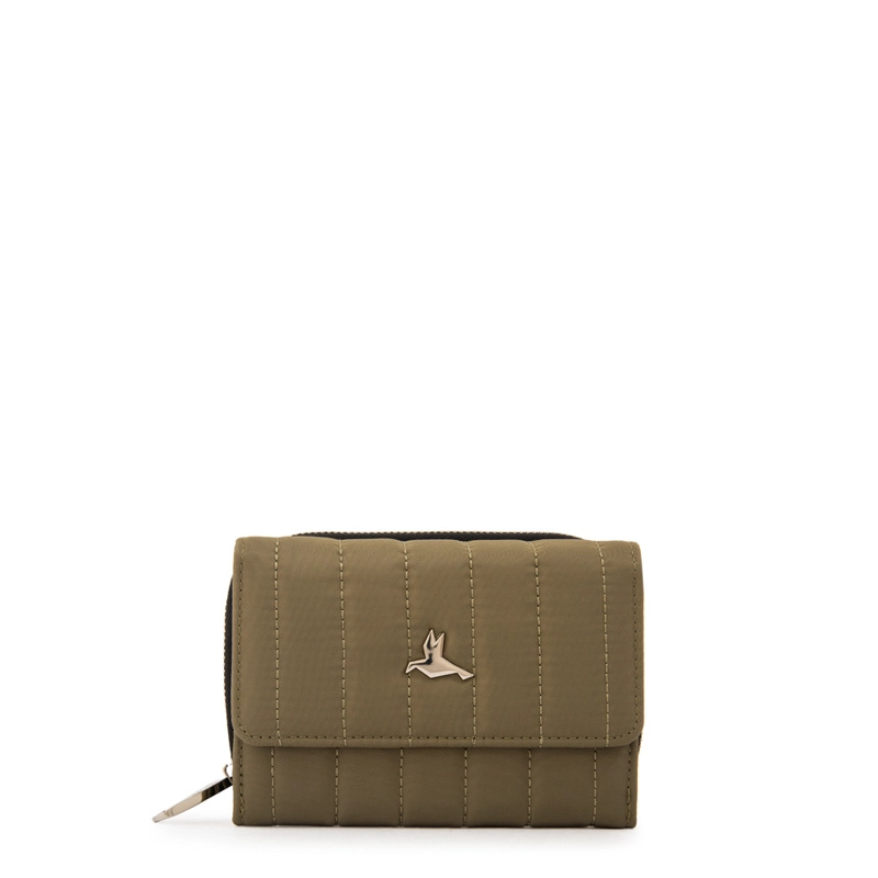 BILLETERA LIZEL MEDIANA VERDE OLIVA - 1