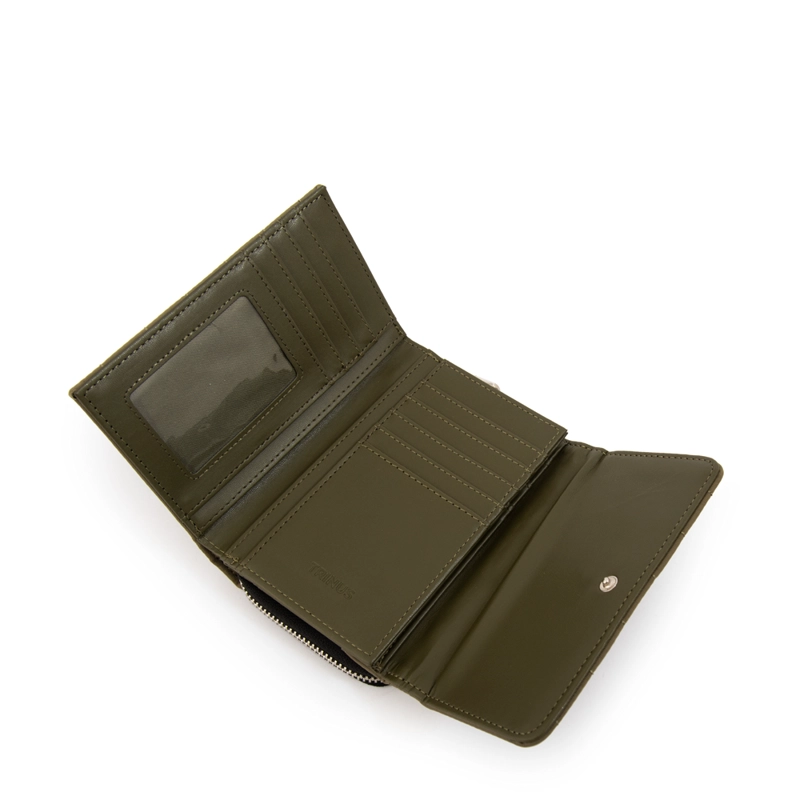 BILLETERA LIZEL MEDIANA VERDE OLIVA - 4