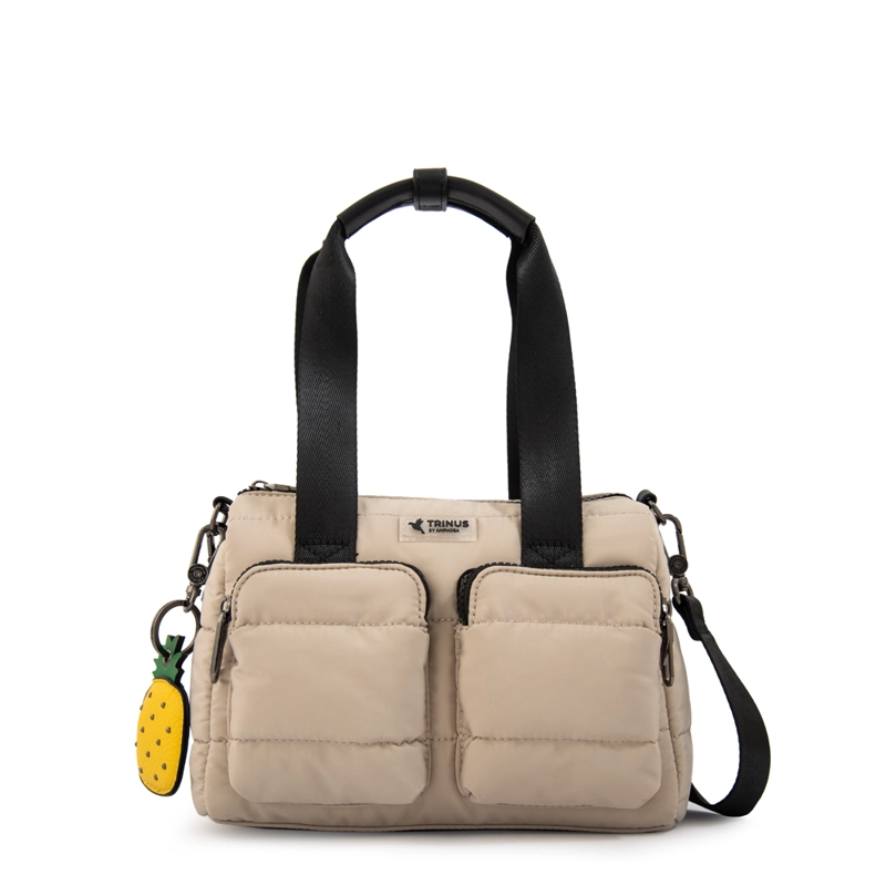 CARTERA TOTE TIANA PEQUEÑA BEIGE - 1