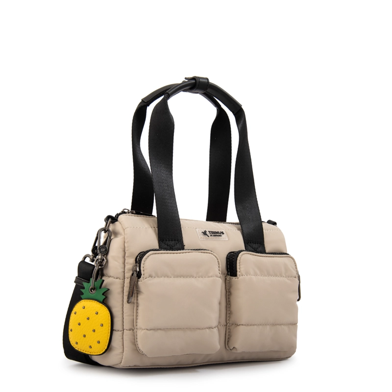 CARTERA TOTE TIANA PEQUEÑA BEIGE - 2