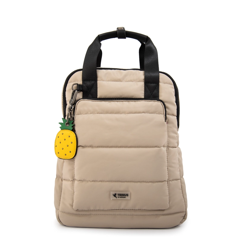 MOCHILA TIANA MEDIANA BEIGE - 1