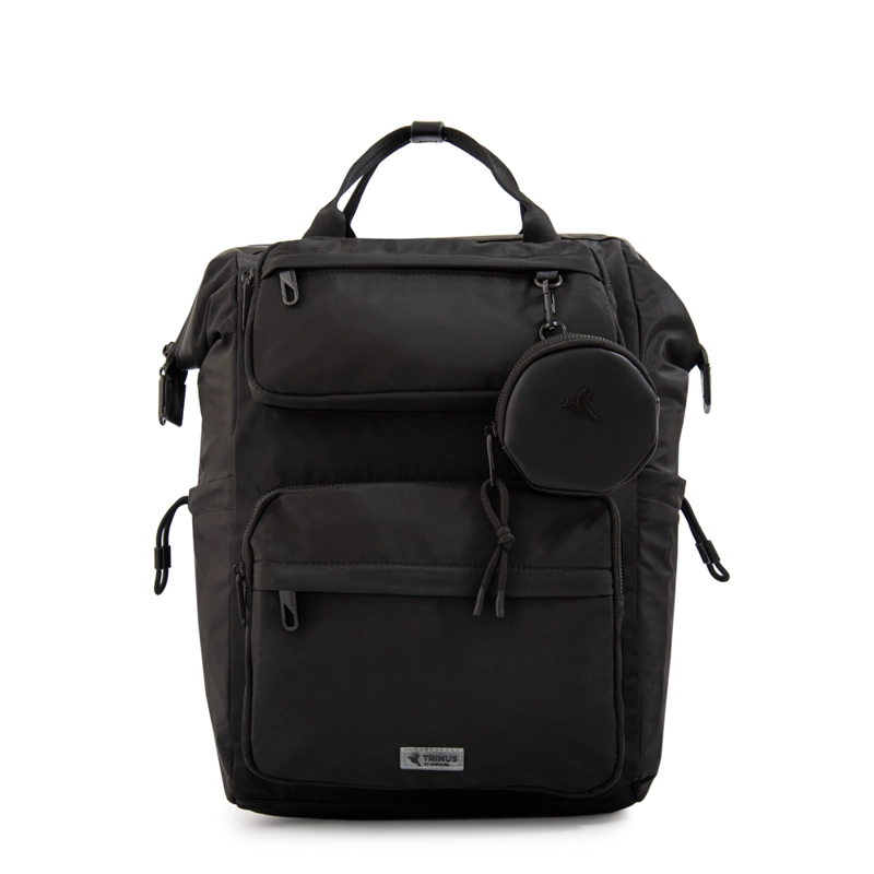 MOCHILA CON COLGANTE PILAR GRANDE NEGRO - 1
